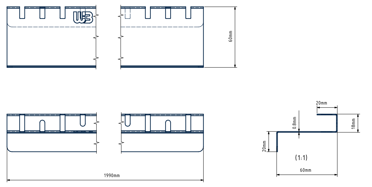 WB Fugenprofil mit Flansch