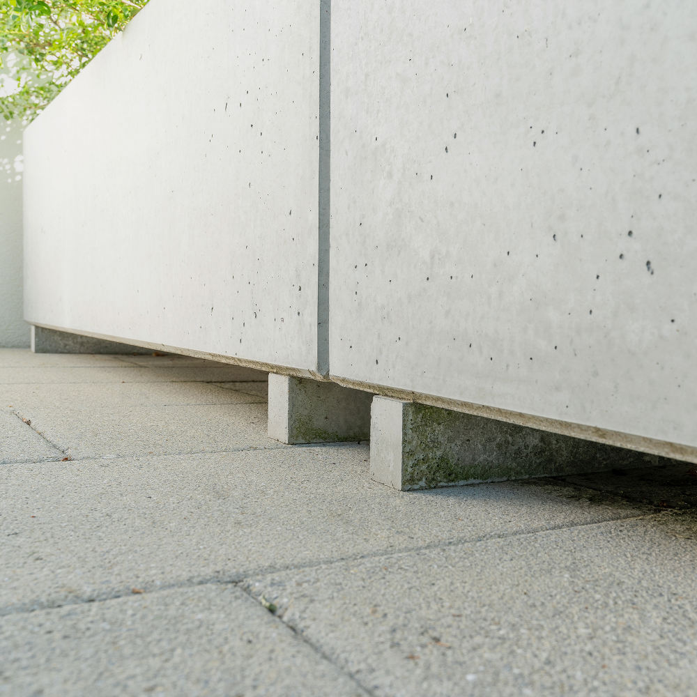 PARCO Sockel für Pflanzen- und Brunnentrog, anthrazit, gestrahlt