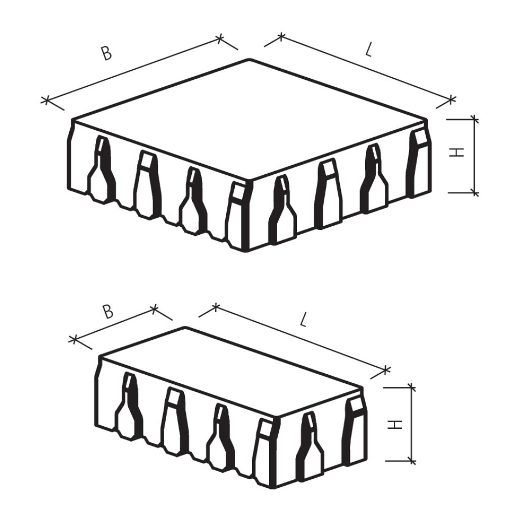 CLIMA STONE Drain, mit BRIDGE Nockenverbund, grau, fein gefast, gefast