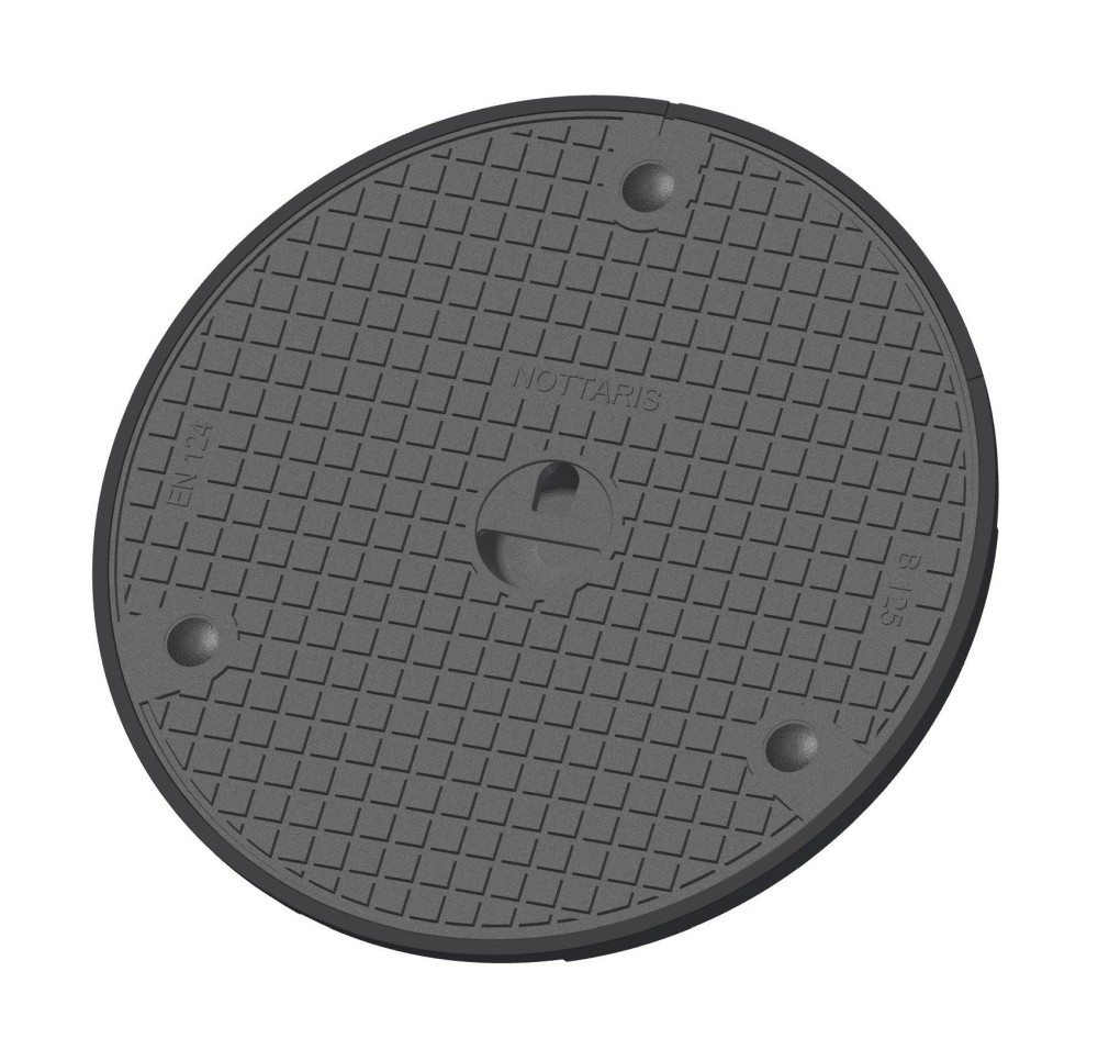 Gussdeckel voll 5 to, Fig.1055-60-02-d, verschliessbar