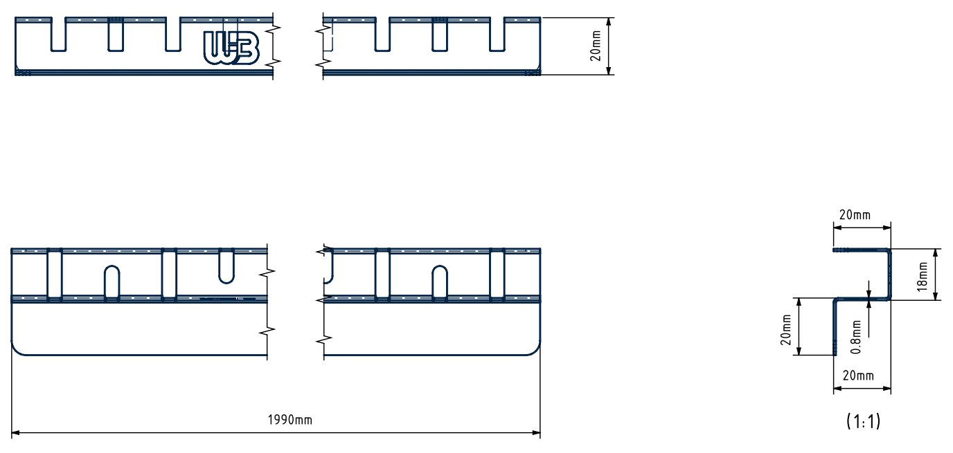 WB Fugenprofil mit Flansch