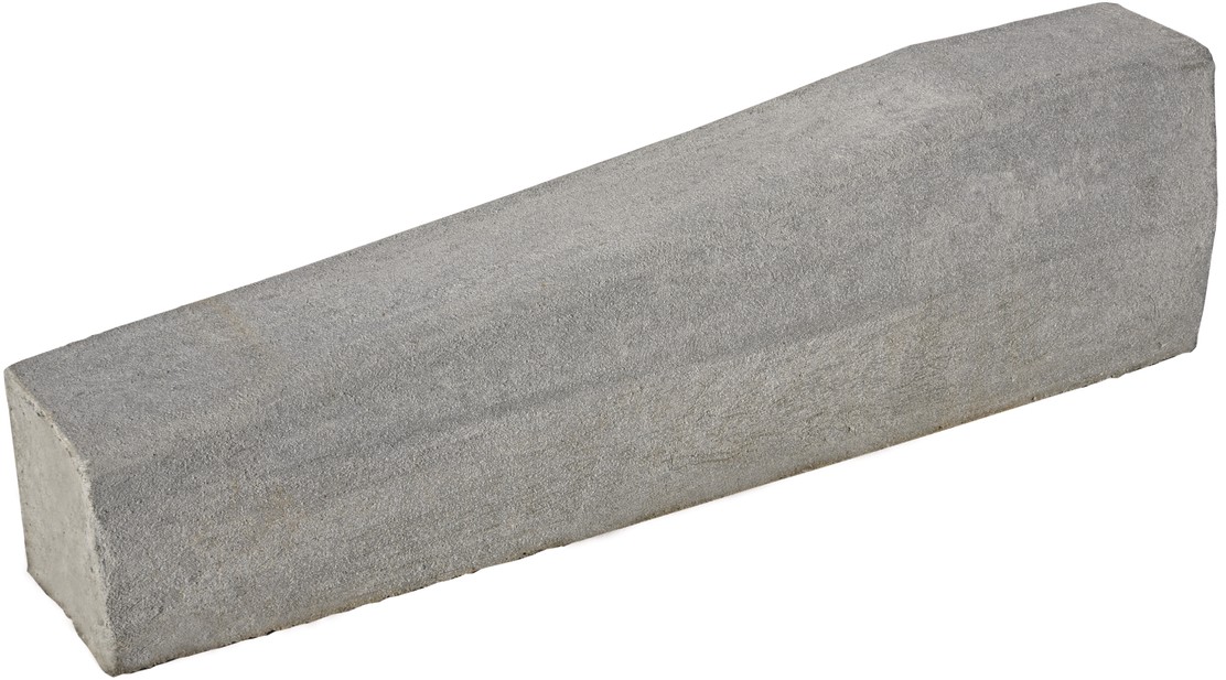 Randstein Kt. Freiburg, Einfahrtsstein, links, grau