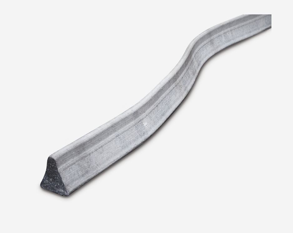 Faserbeton Dreikant Schlange 35 mm L=0.8 m