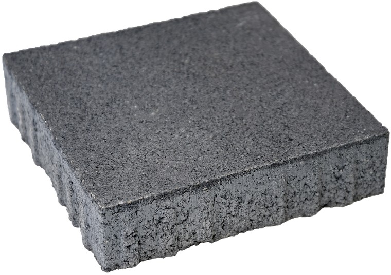 CARENA Pflasterstein mit Nockenverbund, anthrazit, glatt, vollkantig