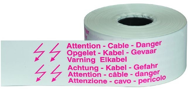 Warnband "Achtung Kabel"