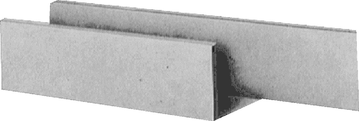 Betonbrett gegossen, leicht bewehrt, grau, glatt, vollkantig