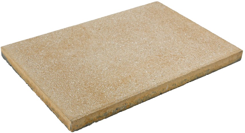 PARADISO Gehwegplatte imprägniert, ocker, gestrahlt, gefast