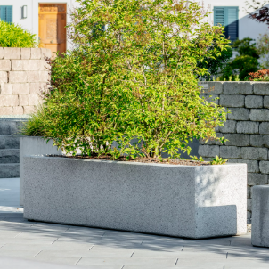 RESIDENZA Pflanzentrog rechteckig, ALPINA edelweiss, gestrahlt