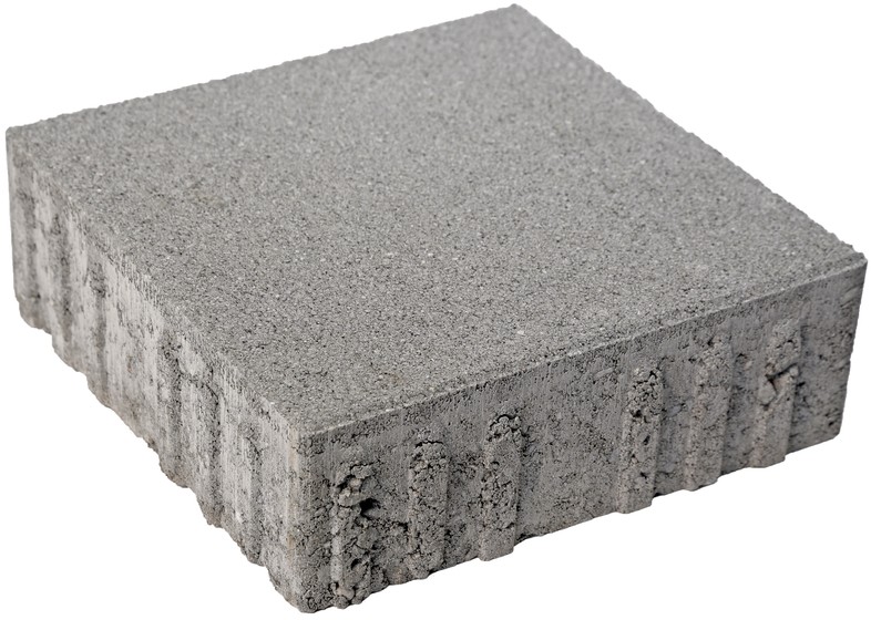 CARENA Pflasterstein mit Nockenverbund, grau, glatt, gefast