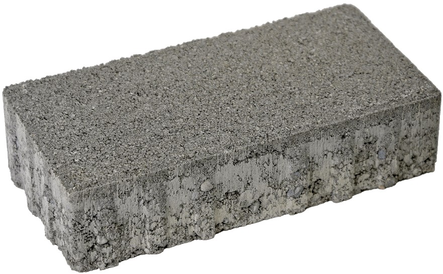 CARENA Pflasterstein mit Nockenverbund, grau, glatt, gefast