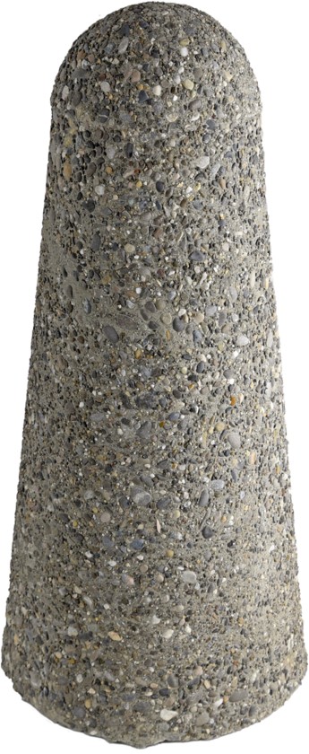 NOSTALIT Wehrstein grau gewaschen, Kegel mit Rundkorn