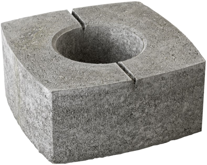 COBRA Mauer-Element, 1er-Element, grau, Normalstein