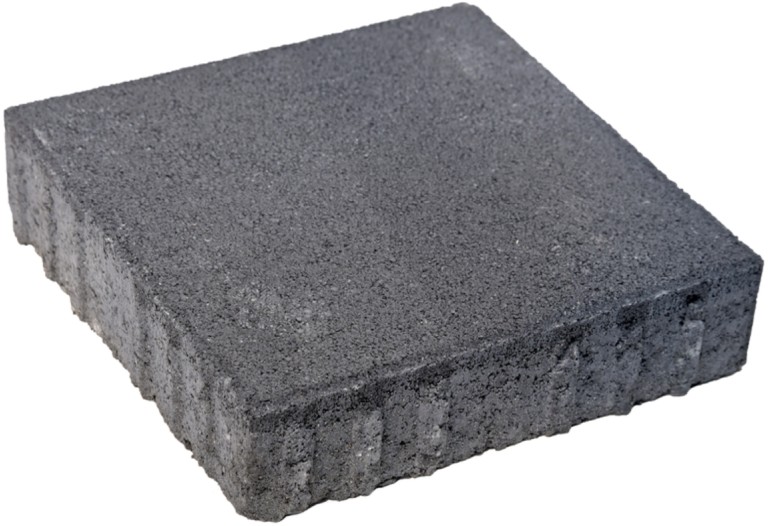 CARENA Pflasterstein mit Nockenverbund, anthrazit, glatt, gefast