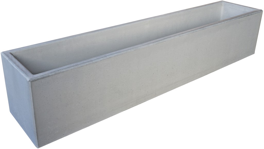 PARCO Pflanzentrog rechteckig, grau, glatt