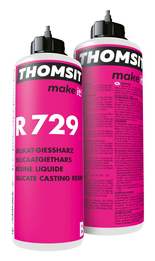 THOMSIT R 729 2K Silikat Giessharz, 2 x 300-ml-Kartuschen