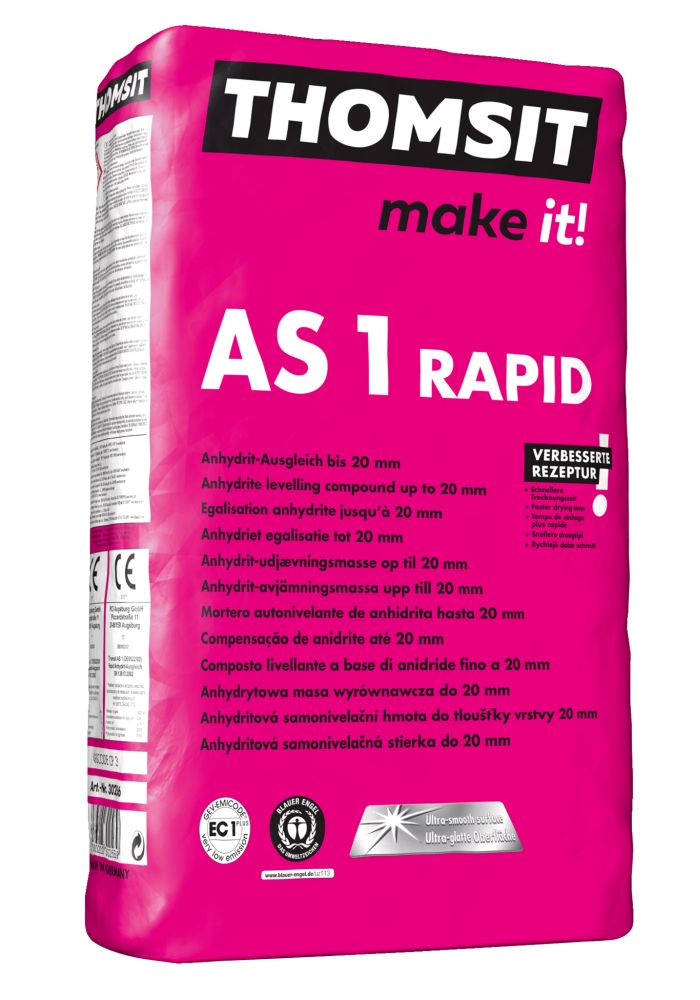 THOMSIT AS 1 Rapid Anhydrit-Ausgleich, 25-kg-Evo3 Sack
