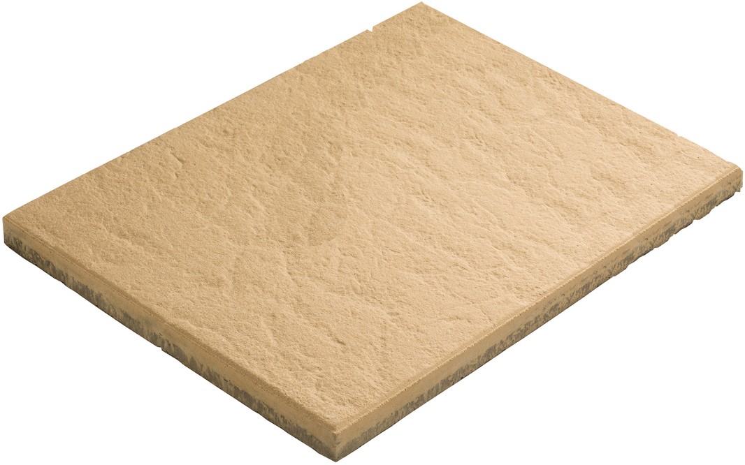 ONDARA Gartenplatte imprägniert, beige, gestrahlt, gefast