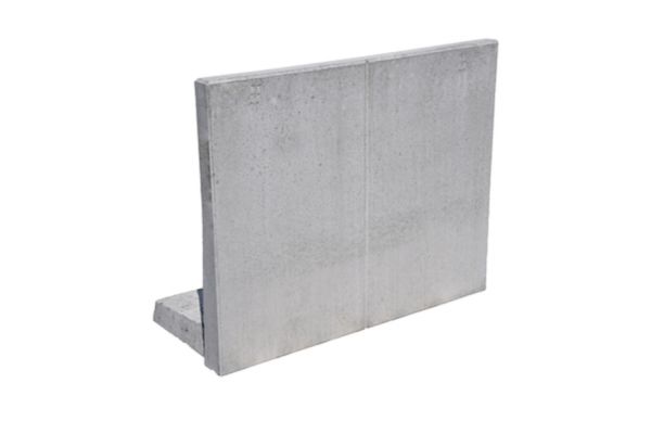 EXACTA LIGHT Winkelplatte Typ 2, grau, glatt, gefast, bewehrt