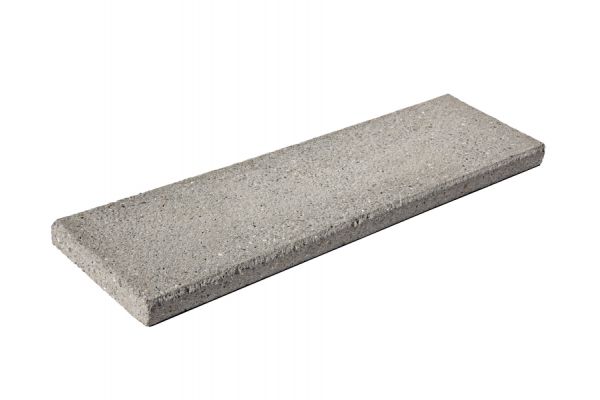 Abdeckplatte zu Spaltstein, grau, gestrahlt, gefast, bewehrt