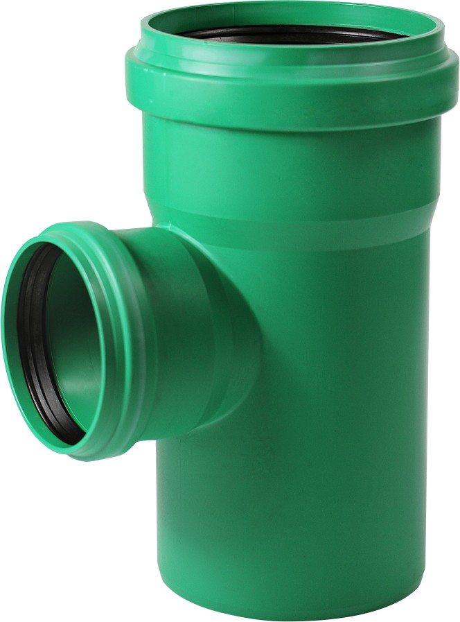 PP T-Stück NW 110/110/87° grün SN 8