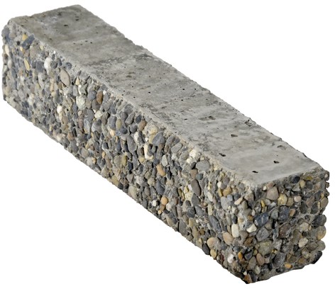 CASTELLO Sockel für Pflanzen- und Brunnentrog, Sarina grau, gewaschen, mit Rundkorn 6-12 mm