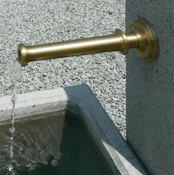 RESIDENZA Brunnenstock rechteckig, ALPINA edelweiss, gestrahlt,