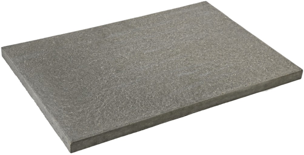 FINESSA Gehwegplatte, grau, gestrahlt, gefast