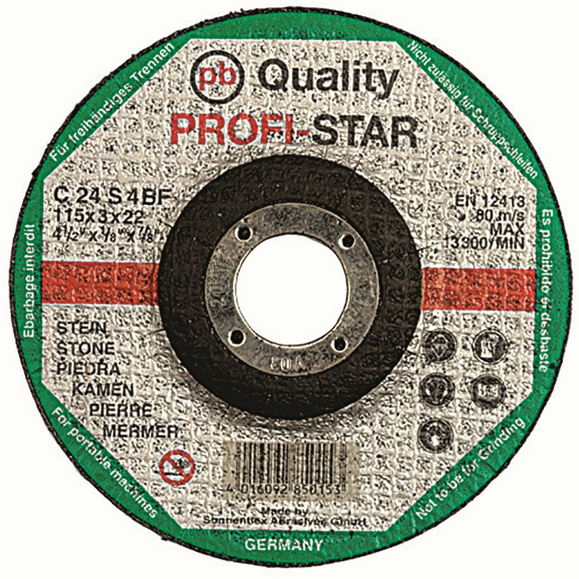 Trennscheibe für Stein 115 mm