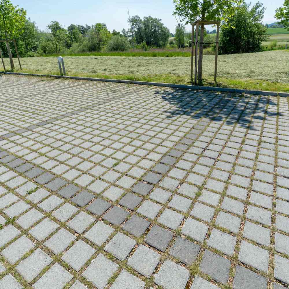 CLASSIC RASEN Ökostein mit Nocken, anthrazit, glatt, gefast