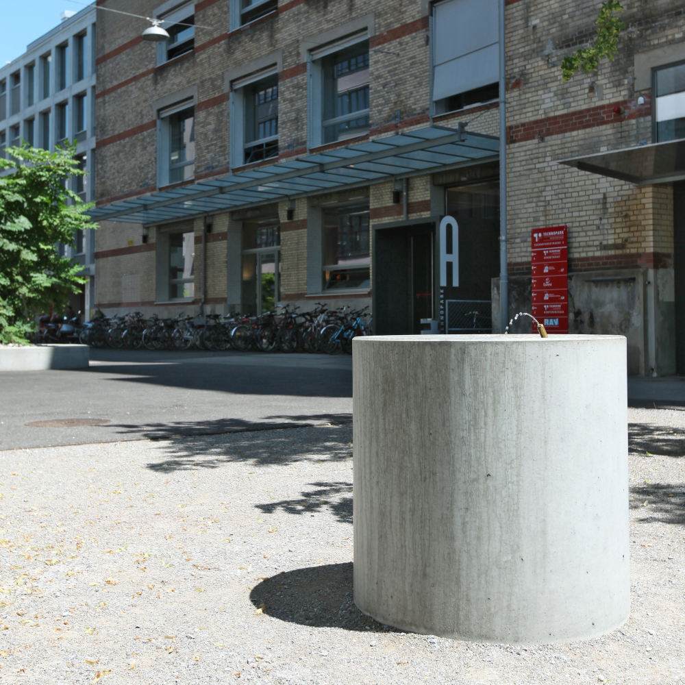 Auslaufventil verchromt, zu ALRONDA Trinkwasserbrunnen, 1/2 " selbstschliessend