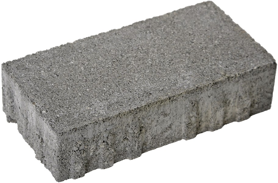 CARENA Pflasterstein mit Nockenverbund, grau, glatt, vollkantig