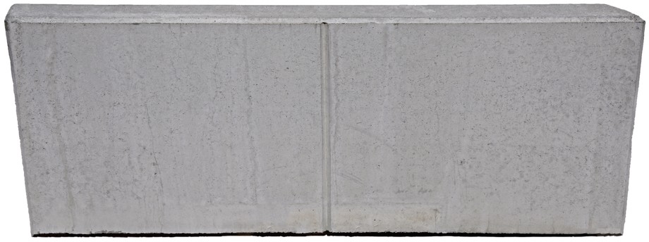 EXACTA LIGHT Winkelplatte, Eckstück links, Typ 1, grau, glatt, gefast, bewehrt