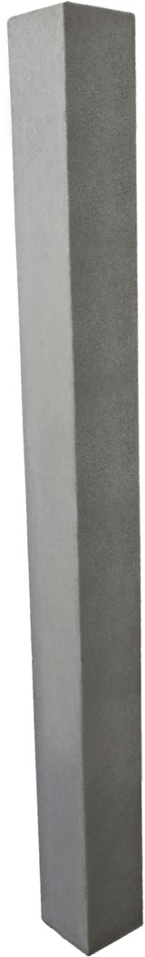 Pfosten für Betonbrett Typ A, ohne Nut, grau, glatt, vollkantig