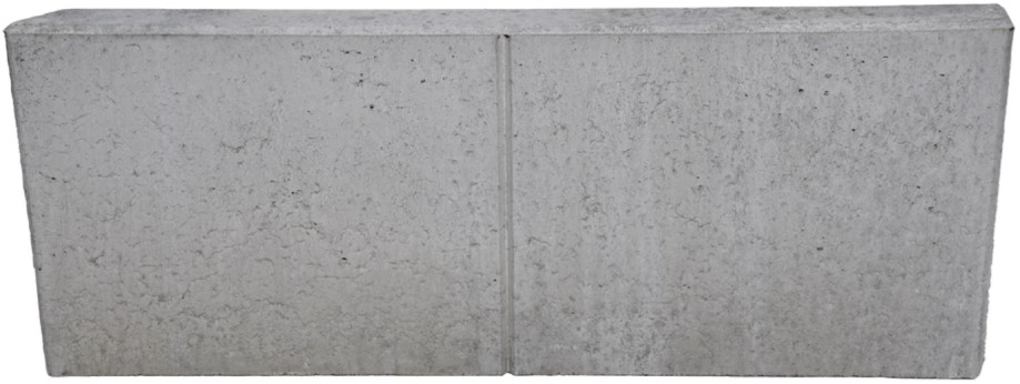 EXACTA LIGHT Winkelplatte, Eckstück rechts, Typ 1, grau, glatt, gefast, bewehrt