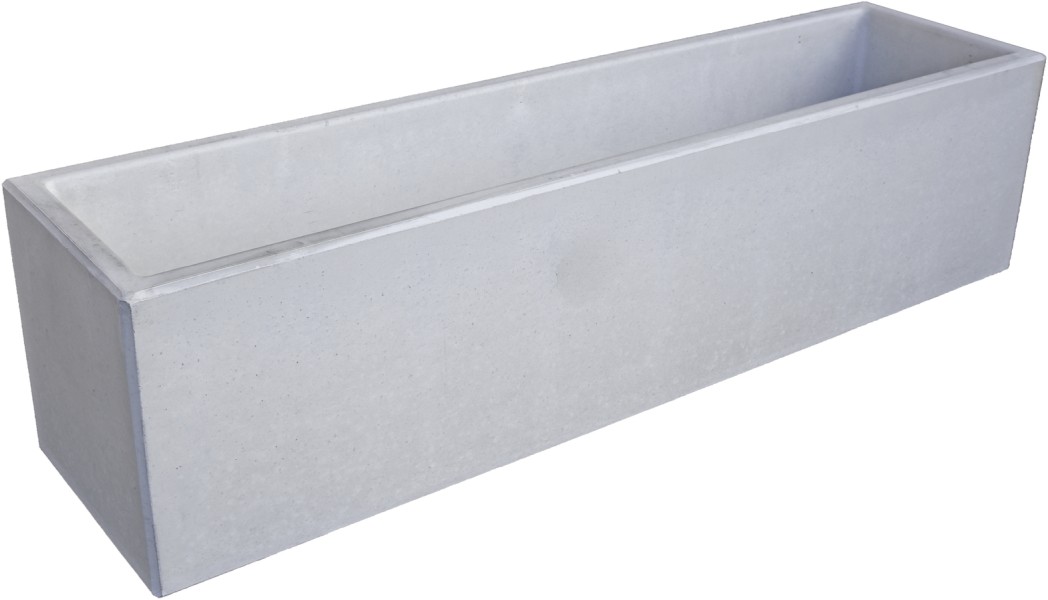 PARCO Pflanzentrog rechteckig, grau, glatt