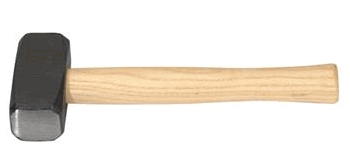 Handfäustel mit Holzstiel 1 kg