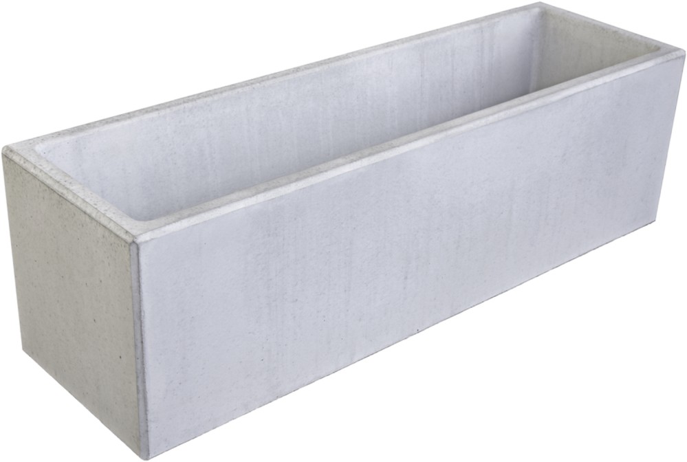 PARCO Pflanzentrog rechteckig, grau, glatt