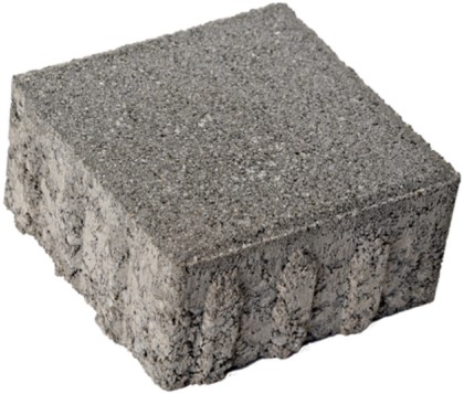 CARENA Pflasterstein mit Nockenverbund, grau, glatt, gefast