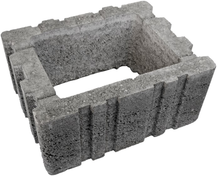 TERUNO Böschungselement, Spezialelement, grau