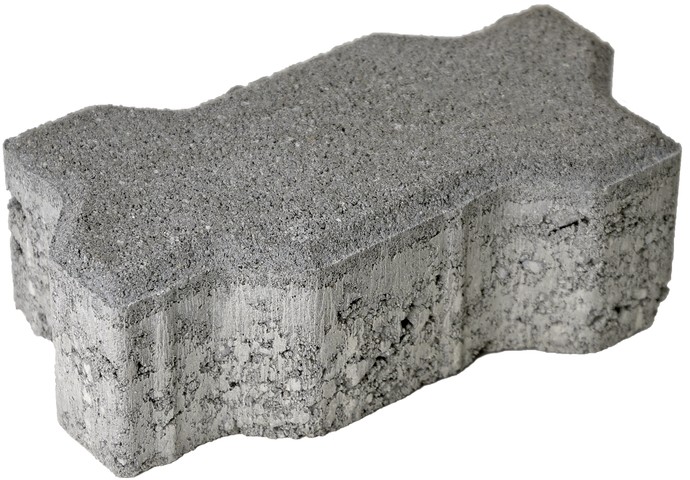 BETA Verbundstein mit Nocken, Normalstein, grau, glatt, gefast