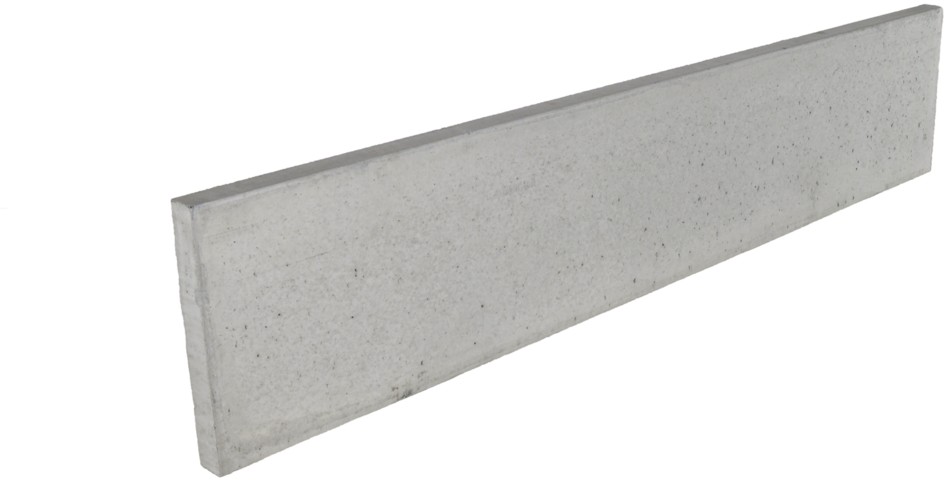 Betonbrett gegossen, leicht bewehrt, grau, glatt, vollkantig