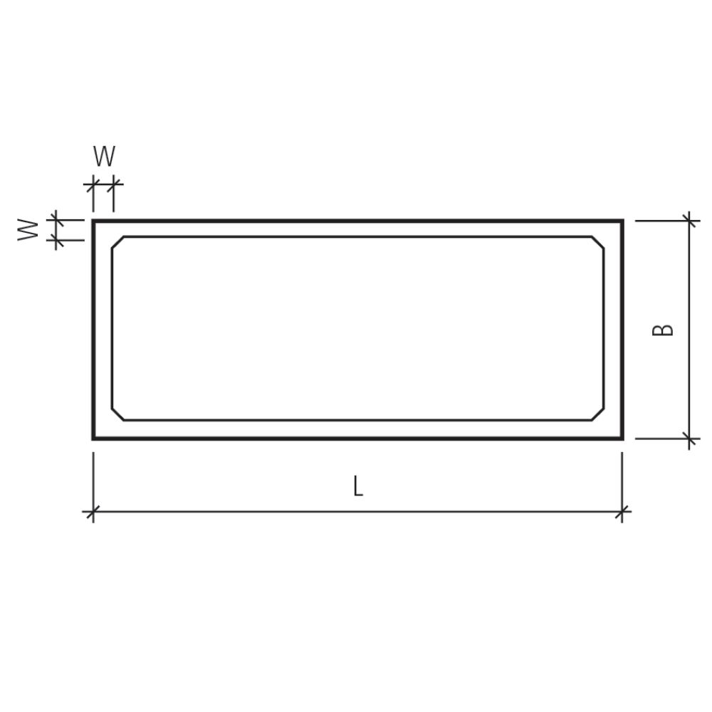 RESIDENZA Pflanzentrog rechteckig, LEVENTINA grau, gestrahlt