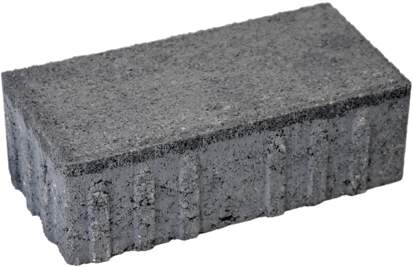 CARENA Pflasterstein mit Nockenverbund, anthrazit, glatt, gefast