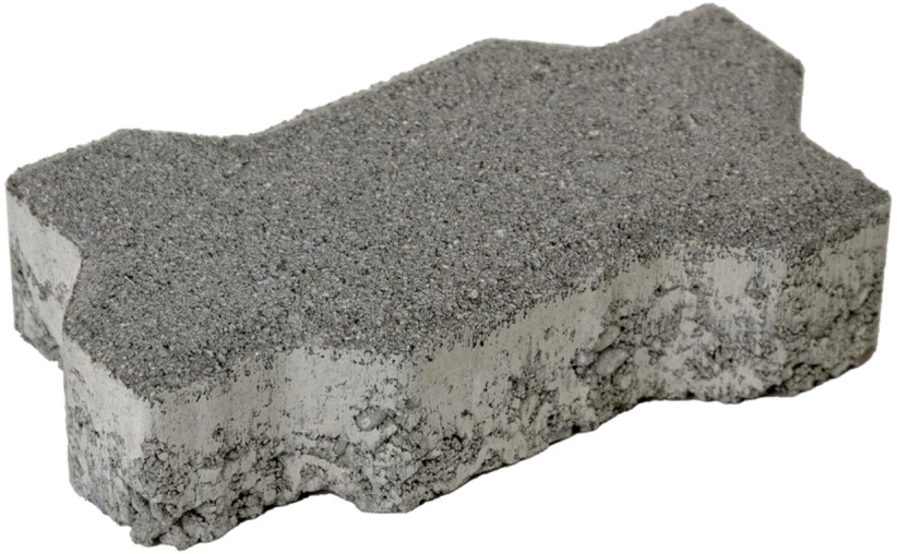 BETA Verbundstein mit Nocken, Normalstein, grau, glatt, gefast