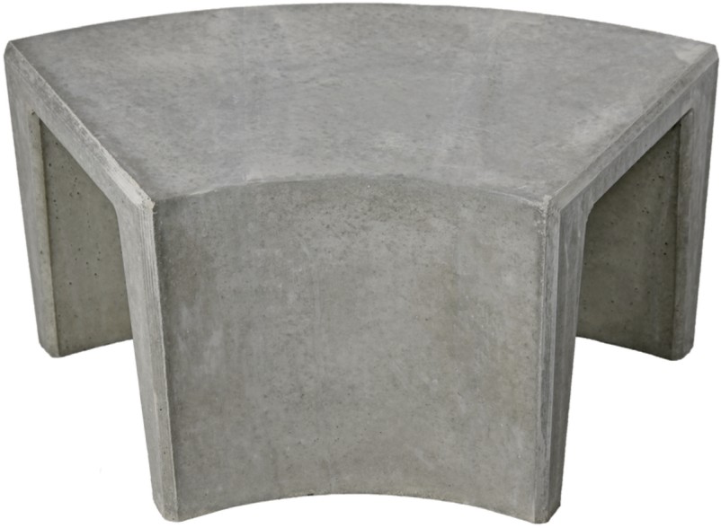 STOCKHORN U-Element, Bogenelement, rund R 80 cm a 60°, grau