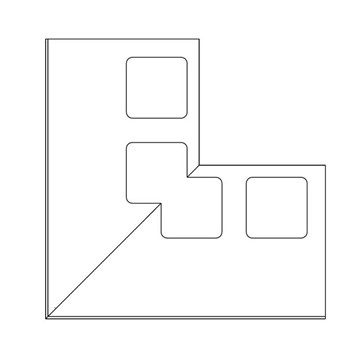 uptec Randabschluss Aussenecke ALU, anthrazit A50, Typ BSTE