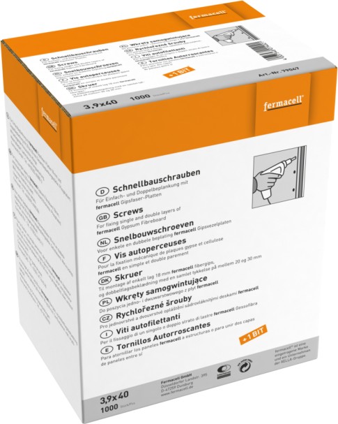 Fermacell Schrauben Square Drive 3.9/22 mm