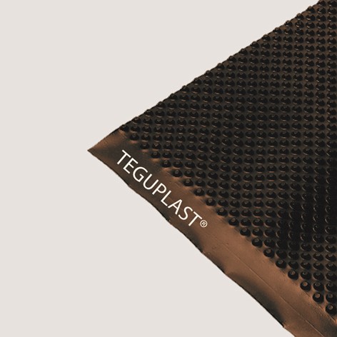 Noppenbahn Teguplast 825 braun, 2.0 m