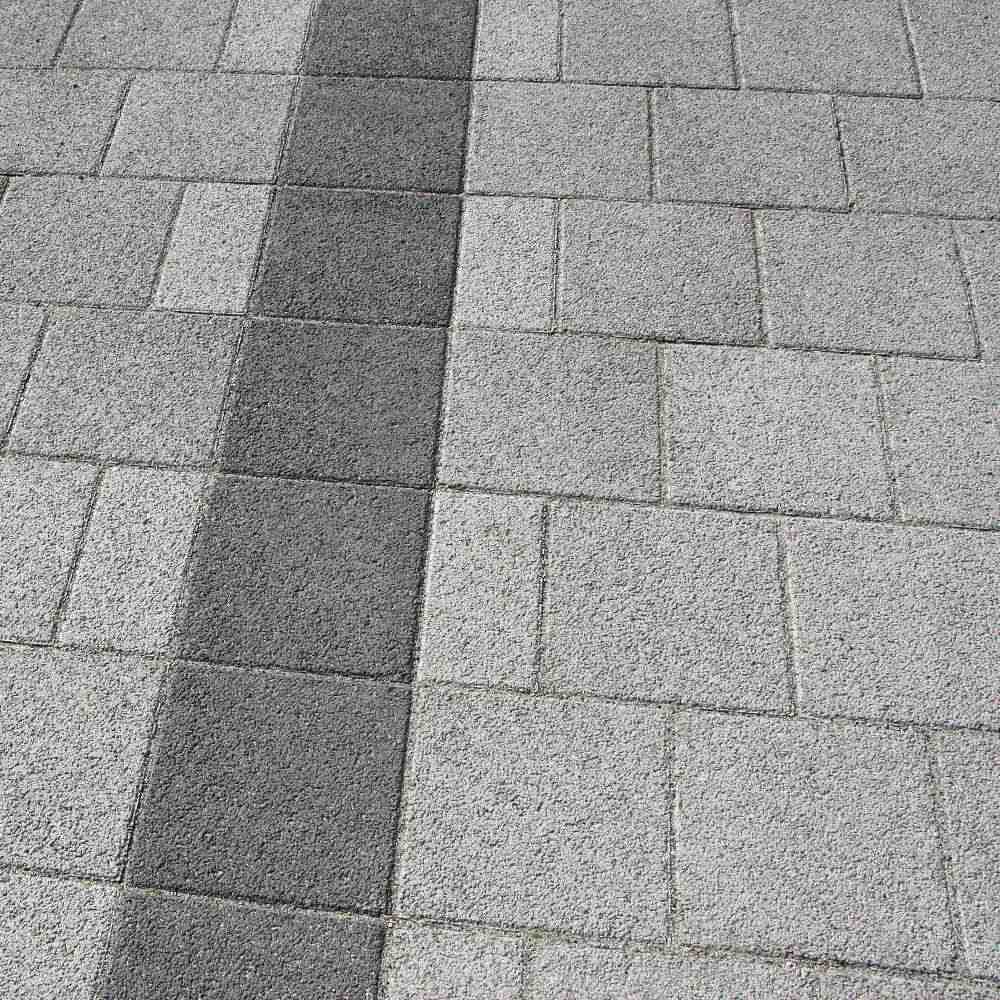 CLASSIC Sickerstein fino mit Nocken, grau, haufwerksporig gefast