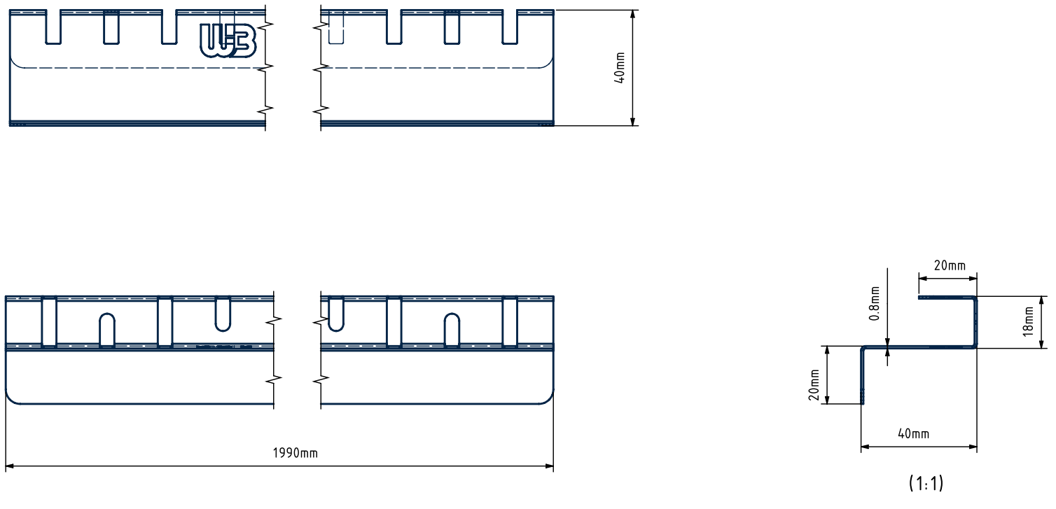 WB Fugenprofil mit Flansch
